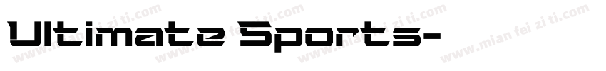 Ultimate Sports字体转换